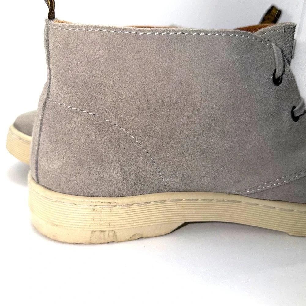 Dr. Martens Cabrillo Men Size 10 Grey Suede Chukka Desert Boots